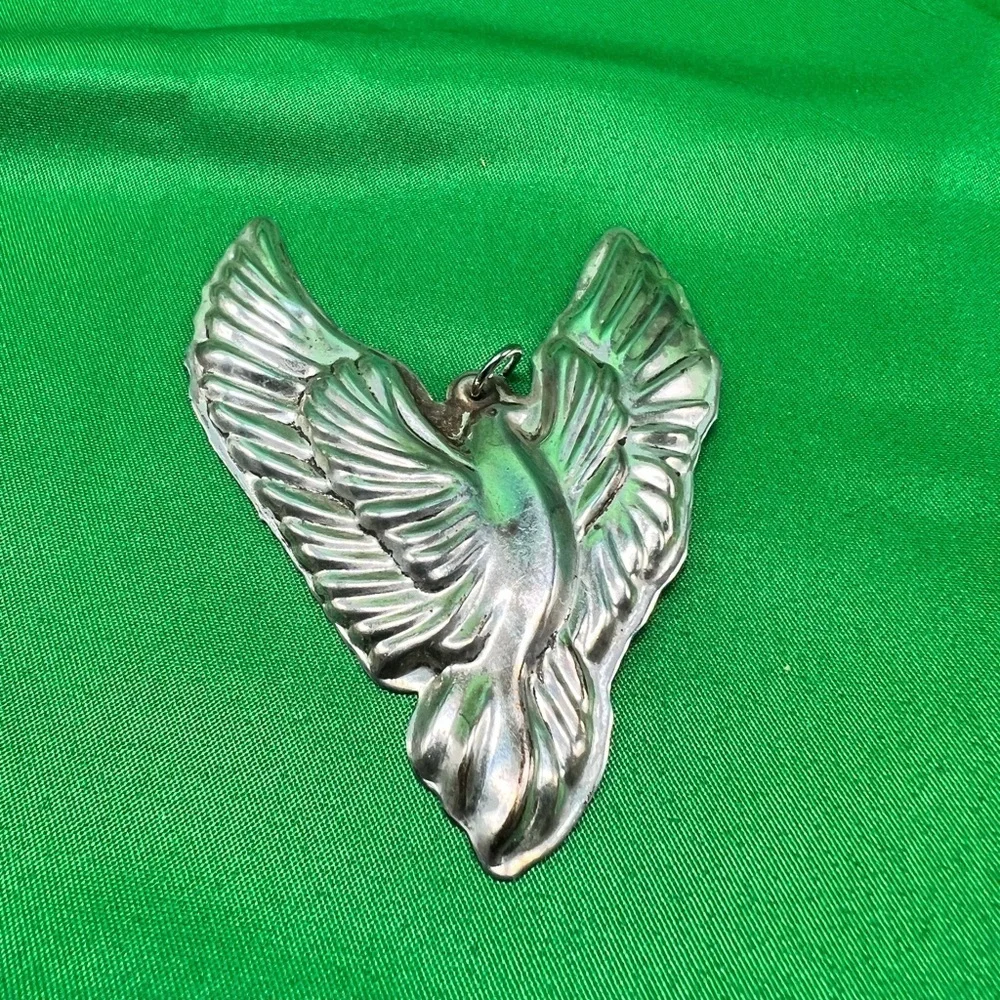 Wallace Peace Dove Sterling Silver Christmas Ornament VTG